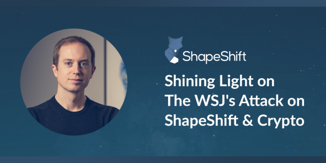 ShapeShift - Erik Voorhees on WSJ attacks