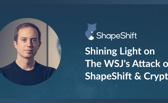 ShapeShift - Erik Voorhees on WSJ attacks